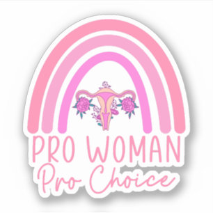Pro Women Pro Choice, Feminist, Mijn lichaam Mijn  Sticker