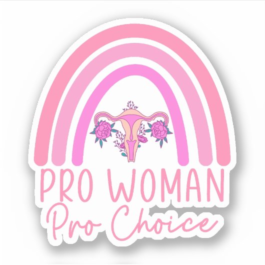 Pro Women Pro Choice, Feminist, Mijn lichaam Mijn  Sticker (Voorkant)