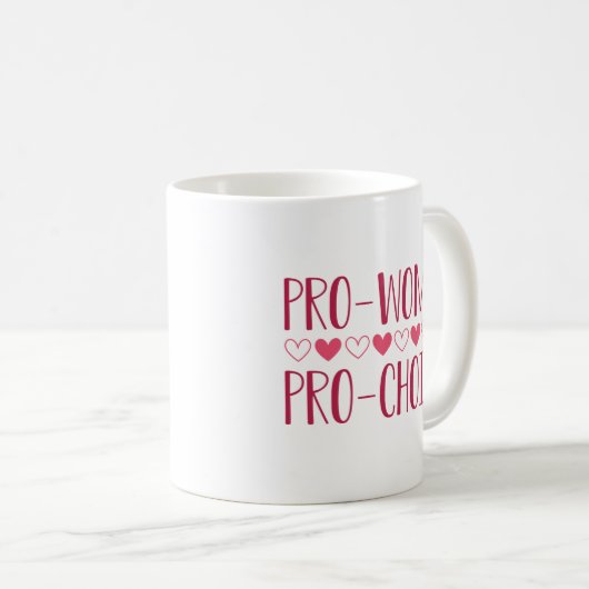 Pro Women Pro Choice Koffiemok (Voorkant rechts)