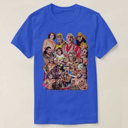 Pro Wrestlers of the 80s Pin T-shirt (Design voorkant)
