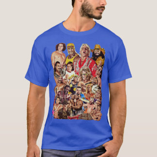 Pro Wrestlers of the 80s Pin T-shirt