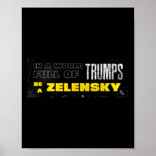 Pro Zelensky Wees Zelensky Steun Oekraine Poster