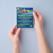 Pro-zwemmer, zwemles Adverteren brochure (Hand)