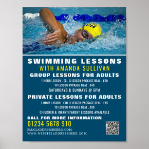 Pro Zwemmer, Zwemles Adverteren Poster