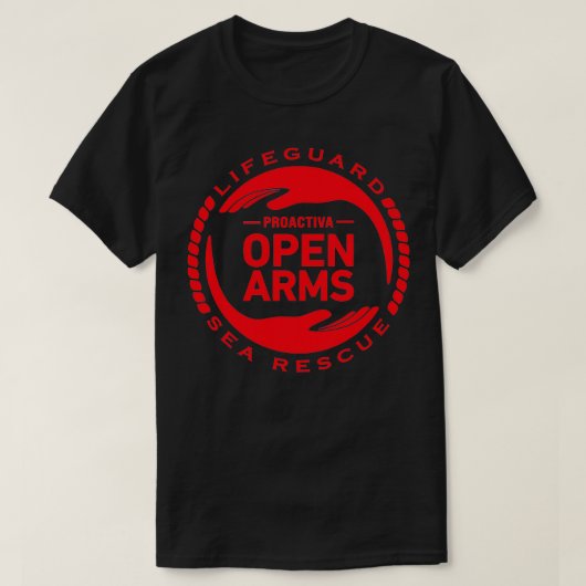 Proactiva Open Arms Zee Rescue T-shirt (Design voorkant)