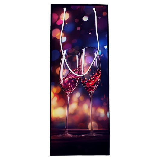 Proasting wijnglas Gefeliciteerd Wijn Cadeautas (Achterkant)