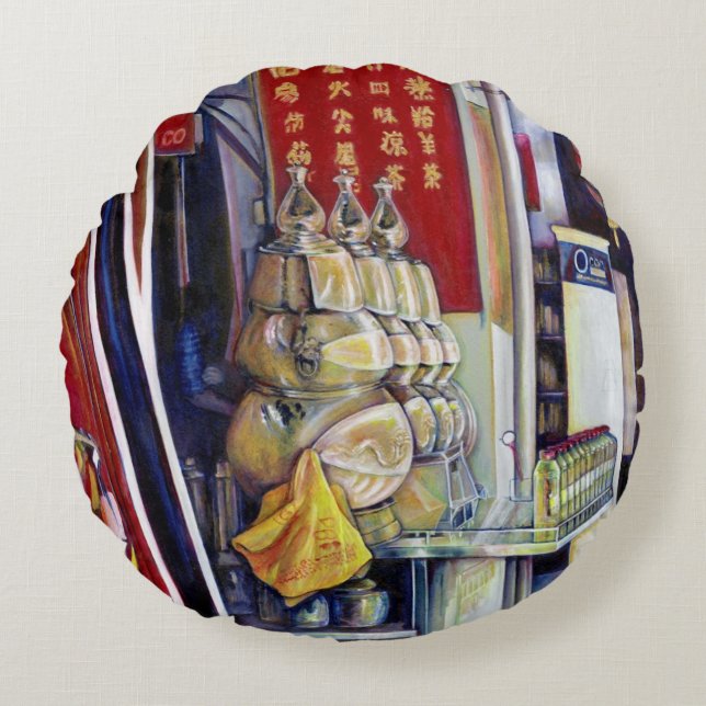 Probabilistic, Singapore Rond Kussen (Voorkant)