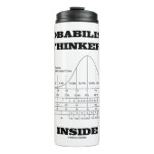 Probabilistic Thinker in Bell Curve Humor Thermosbeker (Voorkant)