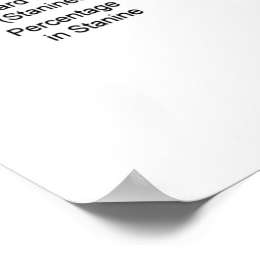 Probabilistische Thinker Inside (Bell Curve Humor) Poster (Hoek)