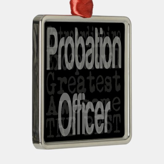 Probability Officer Extraordinaire Metalen Ornament (Rechts)