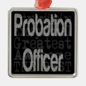 Probability Officer Extraordinaire Metalen Ornament (Voorkant)