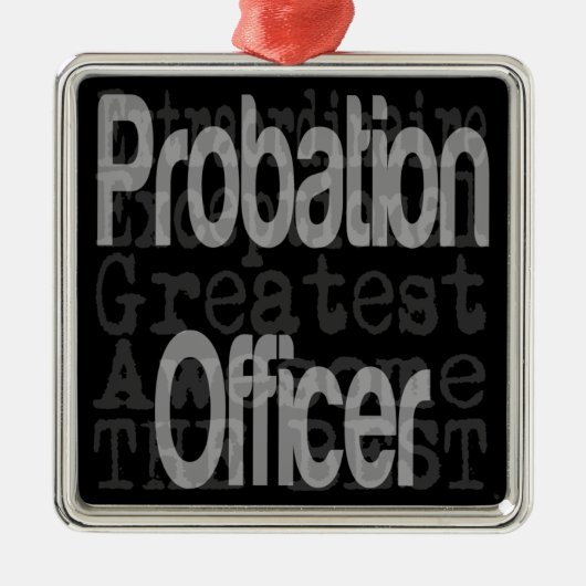 Probability Officer Extraordinaire Metalen Ornament (Voorkant)
