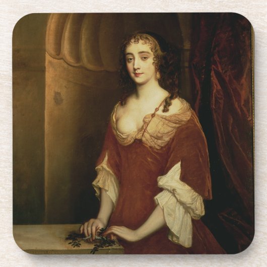 Probable portret van Nell Gwynne (1650-87), mistre Drankjes Onderzetter (Voorkant)