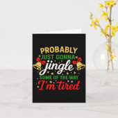 Probably Gonna Jingle Some Of The Way Funny Christ Kaart (Gele Bloem)