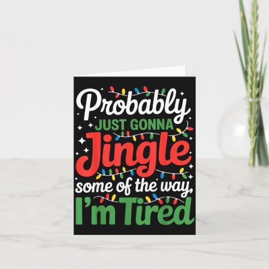 Probably Just Going To Jingle Some Of The Way Funn Kaart (Voorkant)