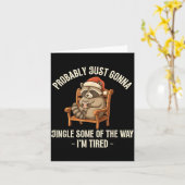Probably Just Gonna Jingle Some Of The Way Raccoon Kaart (Gele Bloem)