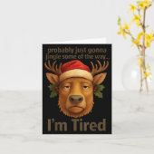 Probably Just Gonna Jingle Some Tired Cool Funny C Kaart (Gele Bloem)