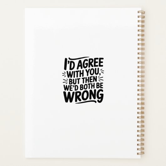 Probably late for something funny design  planner (Achterkant)