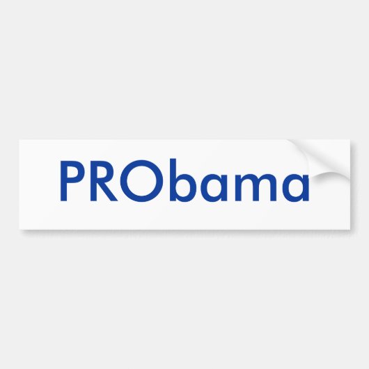 PRObama Bumpersticker (Voorkant)