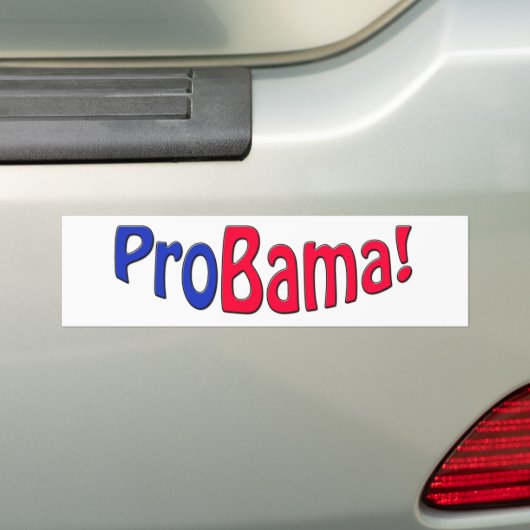 ProBama Bumpersticker (Op auto)