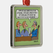 Probate Estate Lawyer Leading will Funny Metalen Ornament (Rechts)