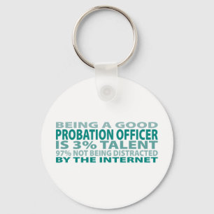 Probation Officer 3% Talent Sleutelhanger