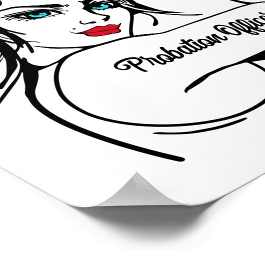 Probator Rosie De Riveter duit op Poster (Hoek)