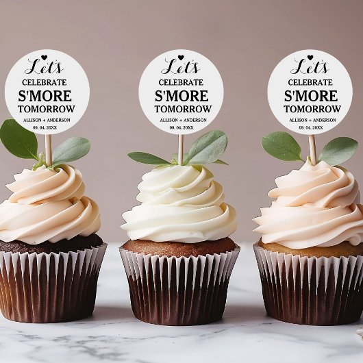 Probediner Laten we S'more Liefde vieren Ronde Sticker