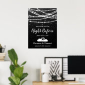 Probediner Welkom bij de avond voor de bruiloft Poster (Thuiskantoor)