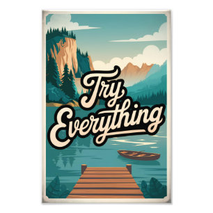 Probeer alles foto afdruk