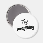 Probeer alles magneet (Voorkant / Achterkant)