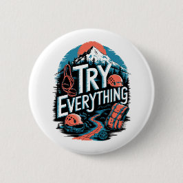 Probeer alles ronde button 5,7 cm