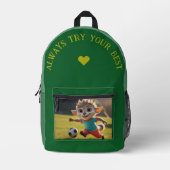 Probeer altijd je best bedrukte rugzak (Voorkant)