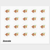 Probeer Angle Fish Ronde Sticker (Vel)