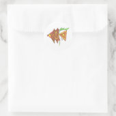 Probeer Angle Fish Ronde Sticker (Tas)