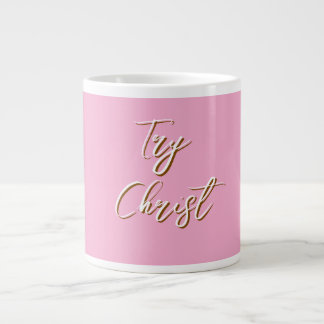 Probeer Christ Dark Pink Christelijk Grote Koffiekop