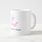 Probeer Christus - Hij zal het beter maken Wit Grote Koffiekop (Voorkant rechts)