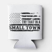 Probeer dat in een kleine stad Foam Koelbox Blikjeskoeler (Achterkant)