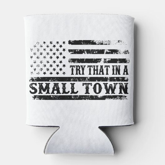 Probeer dat in een kleine stad Foam Koelbox Blikjeskoeler (Achterkant)