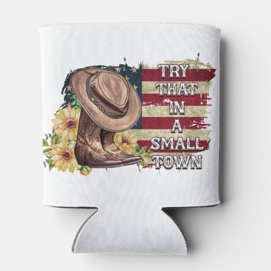 Probeer dat in een kleine stad Foam Koelbox Blikjeskoeler (Achterkant)