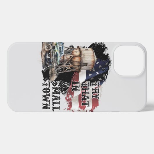 Probeer dat in een kleine stad iPhone hoesje (Achterkant horizontaal)