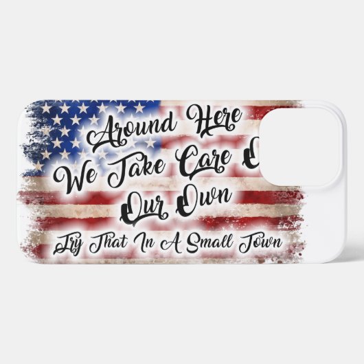 Probeer dat in een kleine stad iPhone hoesje (Achterkant horizontaal)