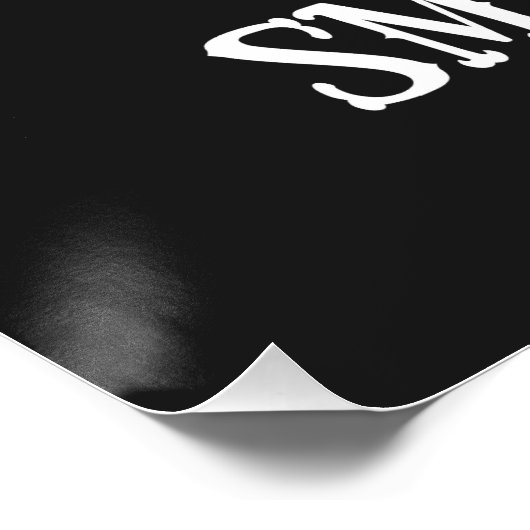 Probeer dat in een kleine stad klapstoel perfect poster (Hoek)