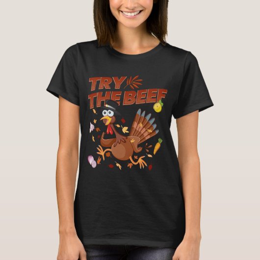 Probeer de Beef Turkey Day T-shirt (Voorkant)