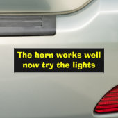 Probeer de Bumpersticker van het licht (Op auto)