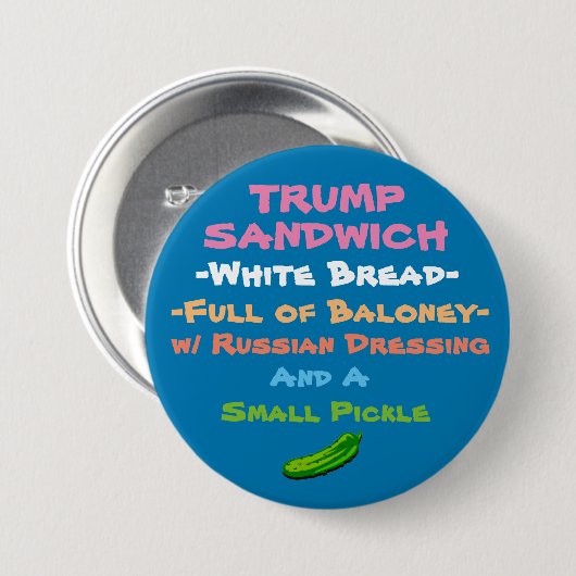 Probeer de Trump Sandwich Ronde Button 7,6 Cm (Voorkant /achterkant)