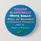 Probeer de Trump Sandwich Ronde Button 7,6 Cm (Voorkant)