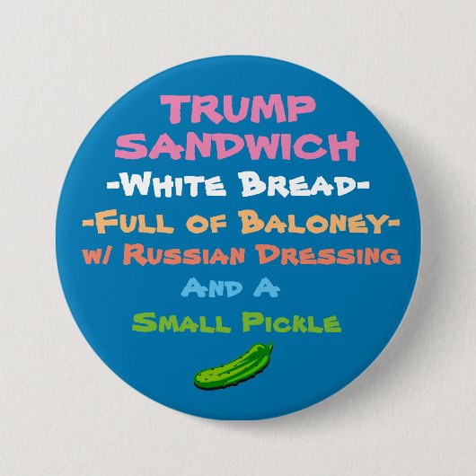 Probeer de Trump Sandwich Ronde Button 7,6 Cm (Voorkant)