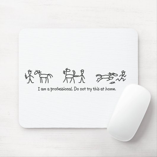 Probeer dit niet thuis (dierenarts) muismat (Met muis)