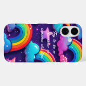 "Probeer een regenboog te zijn"  Case-Mate iPhone Case (Achterkant (horizontaal))